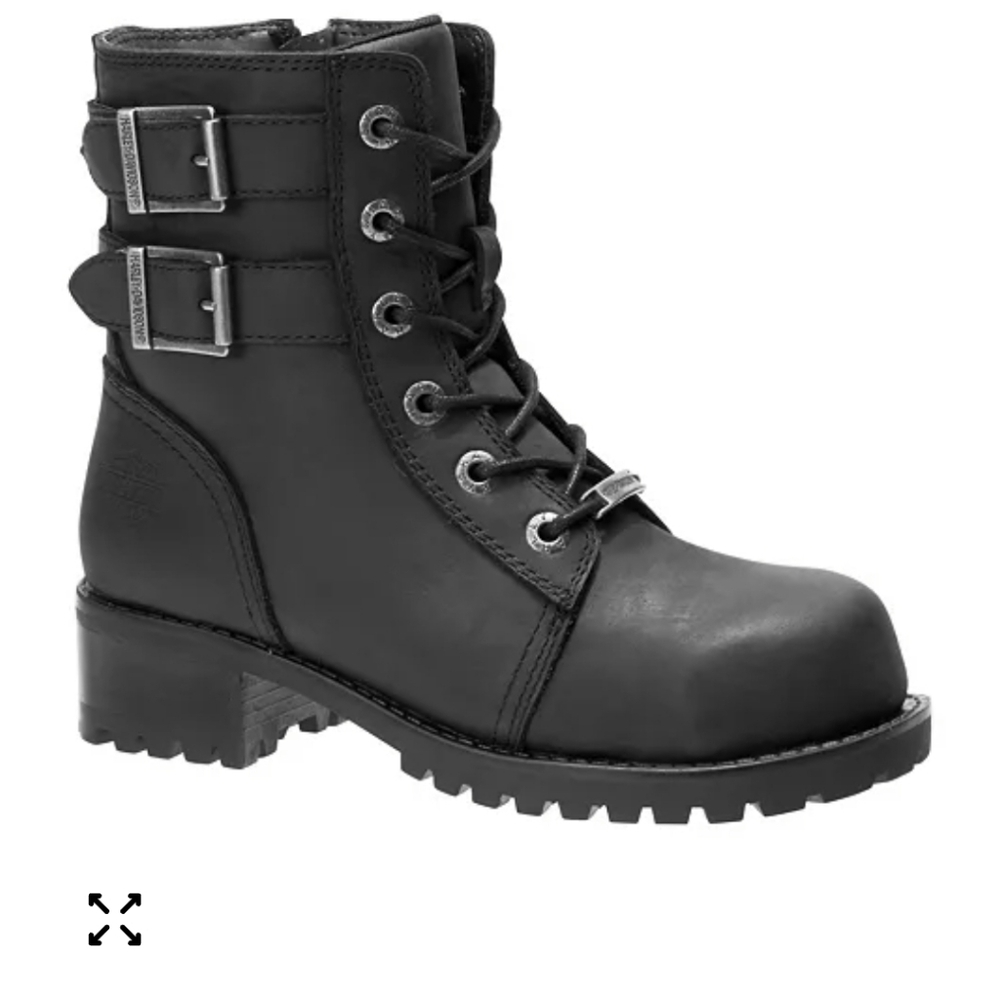 Harley-Davidson Archer Black Women's Boots BNWT 8